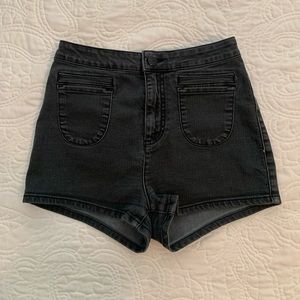 Black high waisted shorts